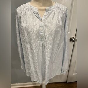 Time and Tru Seersucker Blouse